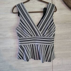 Vanessa Virginia Anthropologie Peplum Crop Womens SZ M